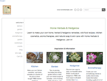 Tablet Screenshot of homeherbals.com